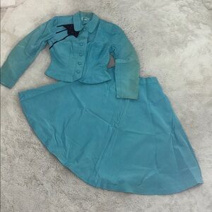 Vtg Johnny E Junior skirt set